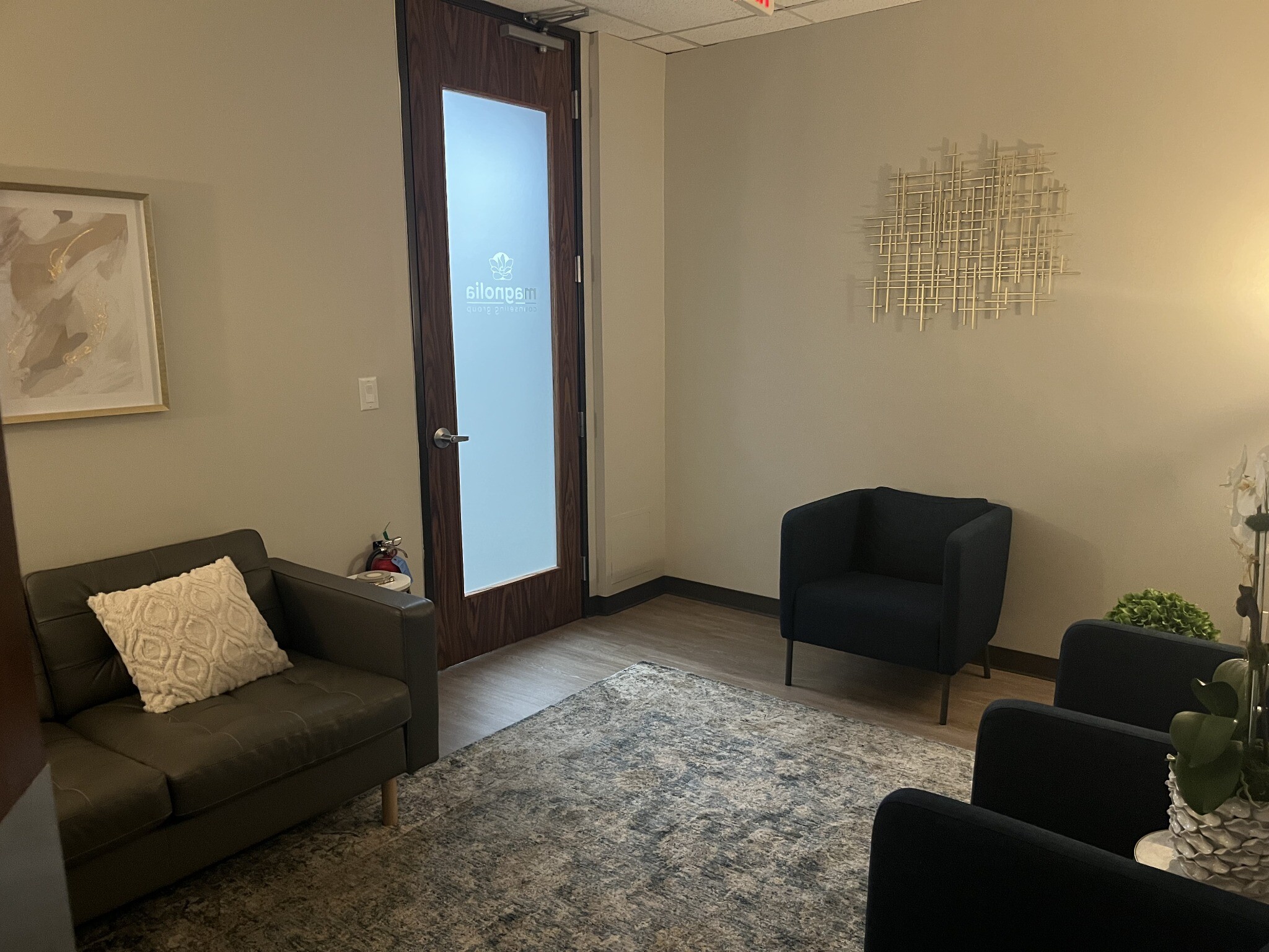 Seating area in the Richardson counseling office